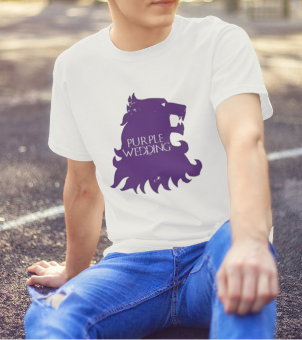 Purple Wedding Lannister Lion Crest T-Shirt