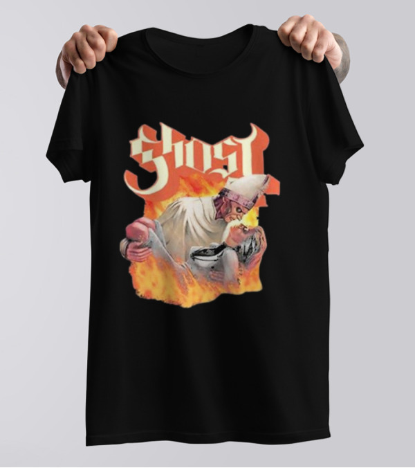 Ghost Nihil Embracing Flames T-Shirt