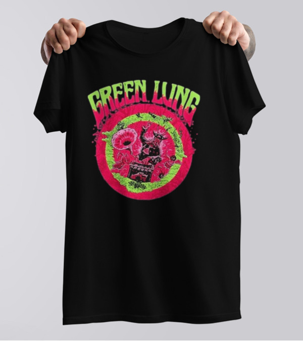Green Lung Psychedelic Goatwizard DJ Visions T-Shirt