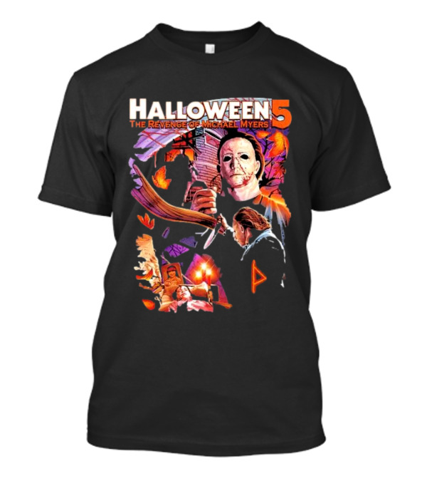 Halloween 5 The Revenge Of Michael Myers Mask Knife Leaves T-Shirt