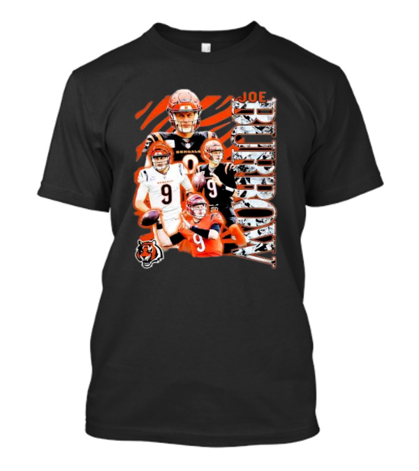 Joe Burrow Cincinnati Bengals Football Player 2024 Tiger Stripes T-Shirt