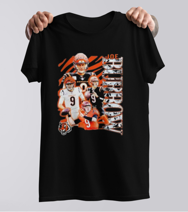 Joe Burrow Cincinnati Bengals Football Player 2024 Tiger Stripes T-Shirt