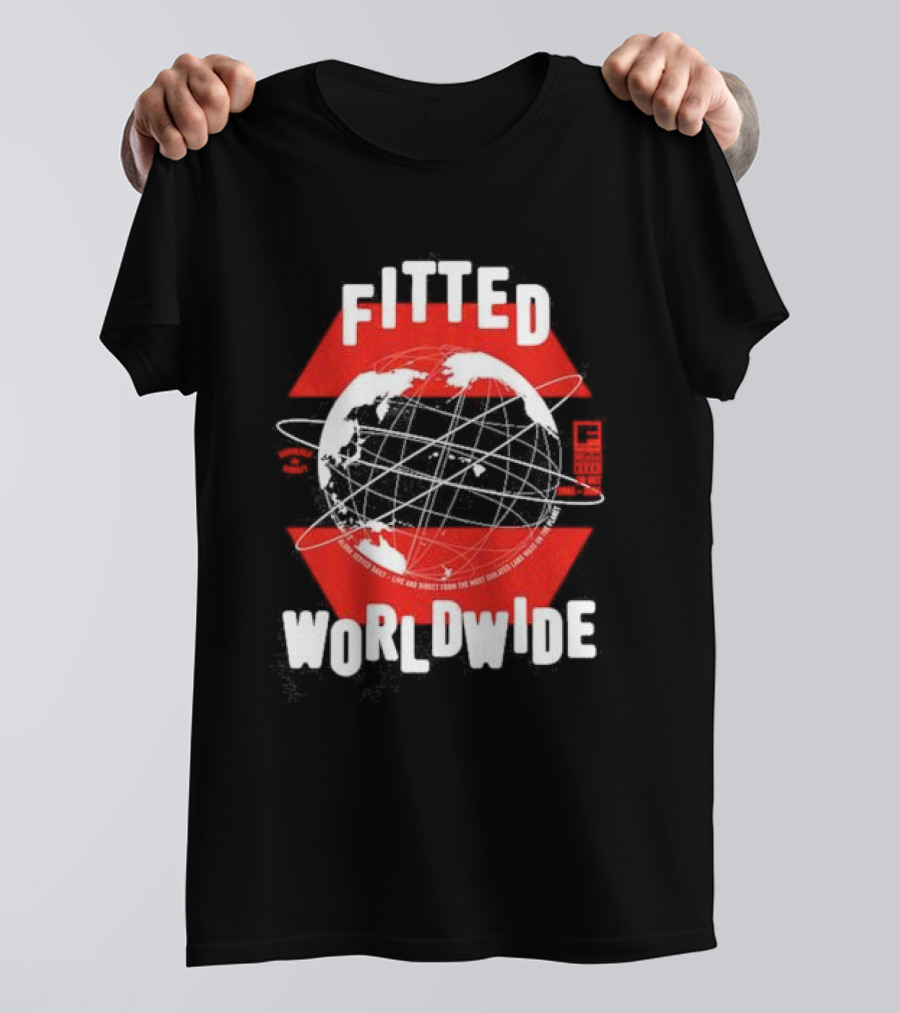 Live And Direct Fitted Worldwide Global Network T-Shirt