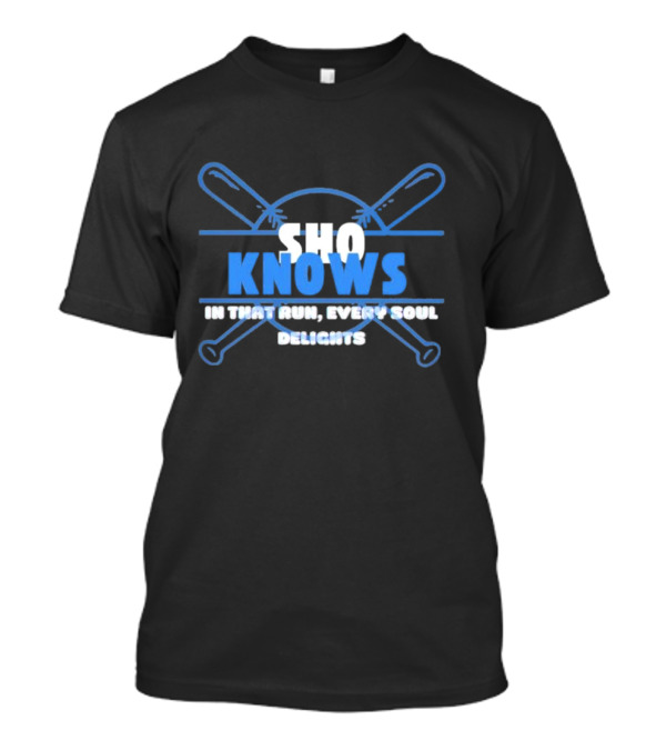Shohei Ohtani Sho Knows In That Run Every Soul Delights T-Shirt