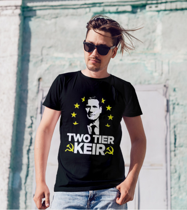 Two Tier Keir EU Stars And Hammer And Sickle T-Shirt