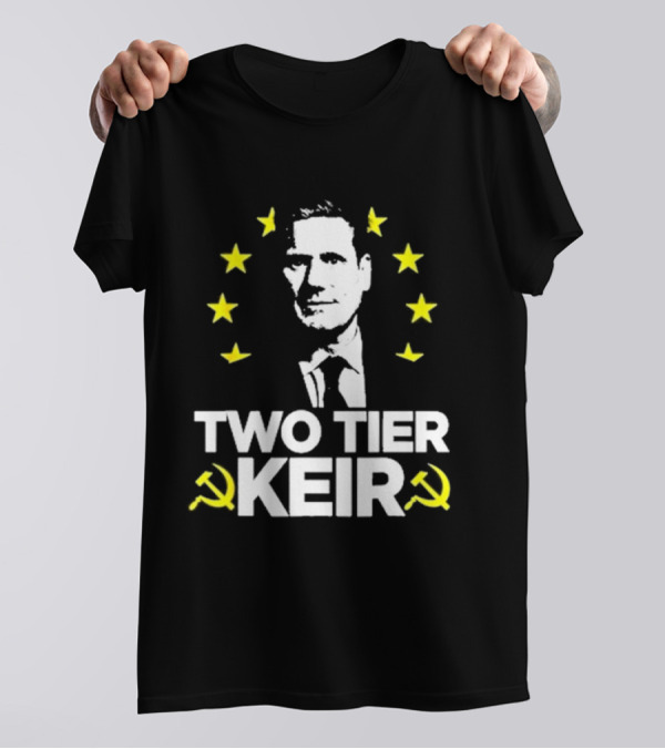 Two Tier Keir EU Stars And Hammer And Sickle T-Shirt