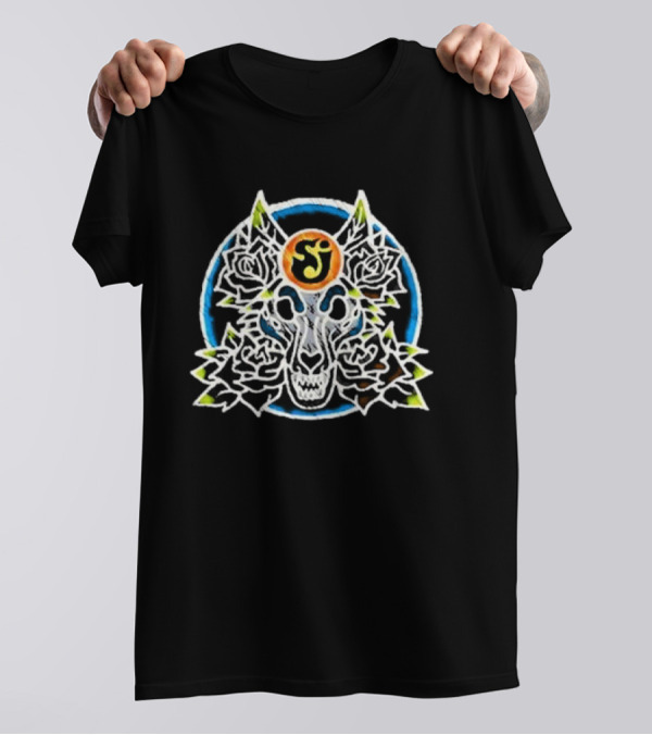 The String Cheese Incident Suwannee Wolf Symmetrical Floral T-Shirt