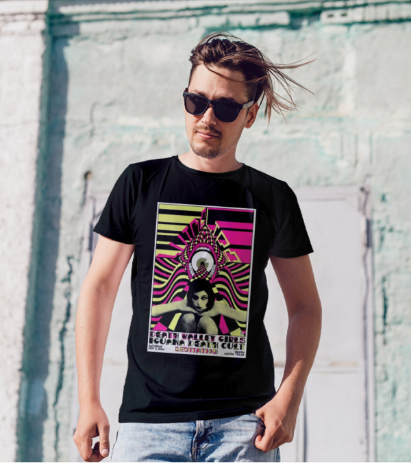 Wine Lips Death Valley Girls Iguana Death Cult Levitation Nov 2 2024 Parish Austin Texas Show T-Shirt