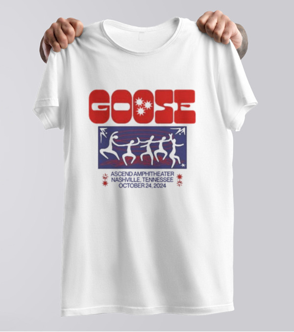 Goose Ascend Amphitheater Nashville October 24 2024 Dancing Figures T-Shirt