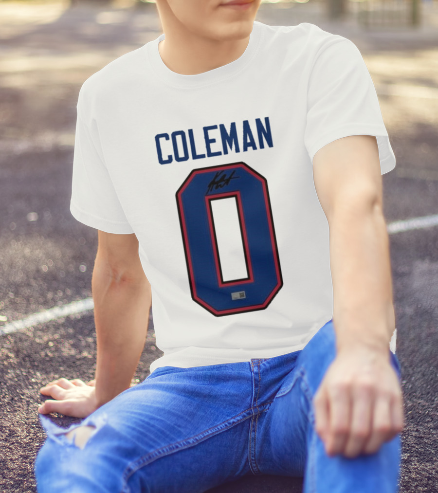 Coleman 0 Autograph Keon Coleman T-Shirt