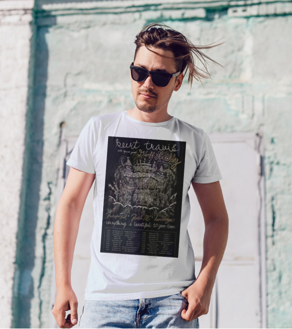 Kurt Travis Geoff Rickly 10 Year Tour Poster With Kayak Deck Special Guest T-Shirt