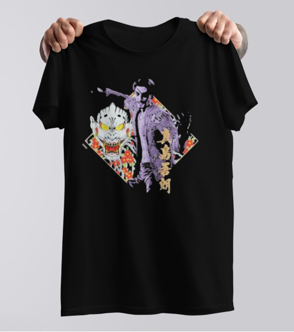 Like A Dragon Yakuza Goro Majima Oni Floral T-Shirt