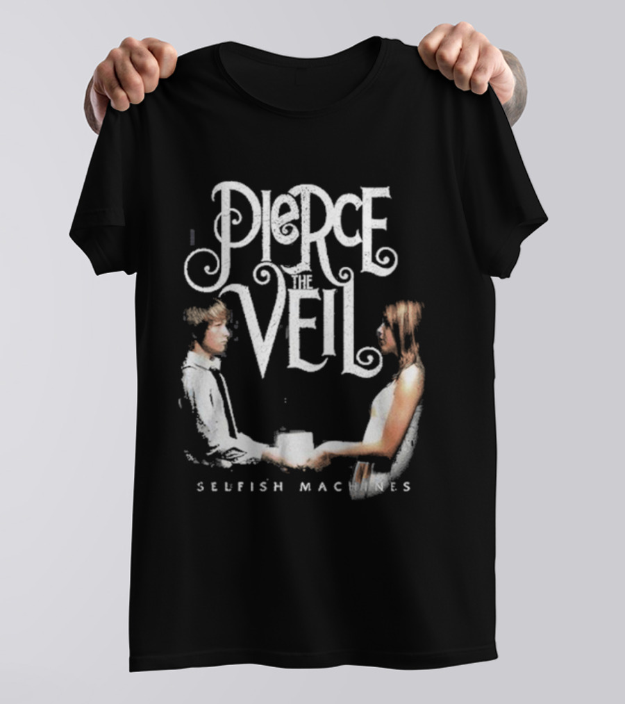 Pierce The Veil Selfish Machines 2024 Two People Holding Hands T-Shirt