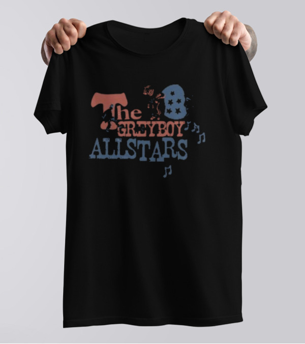 The Greyboy Allstars New Bear And Moon 2024 Musical Notes And Stars T-Shirt