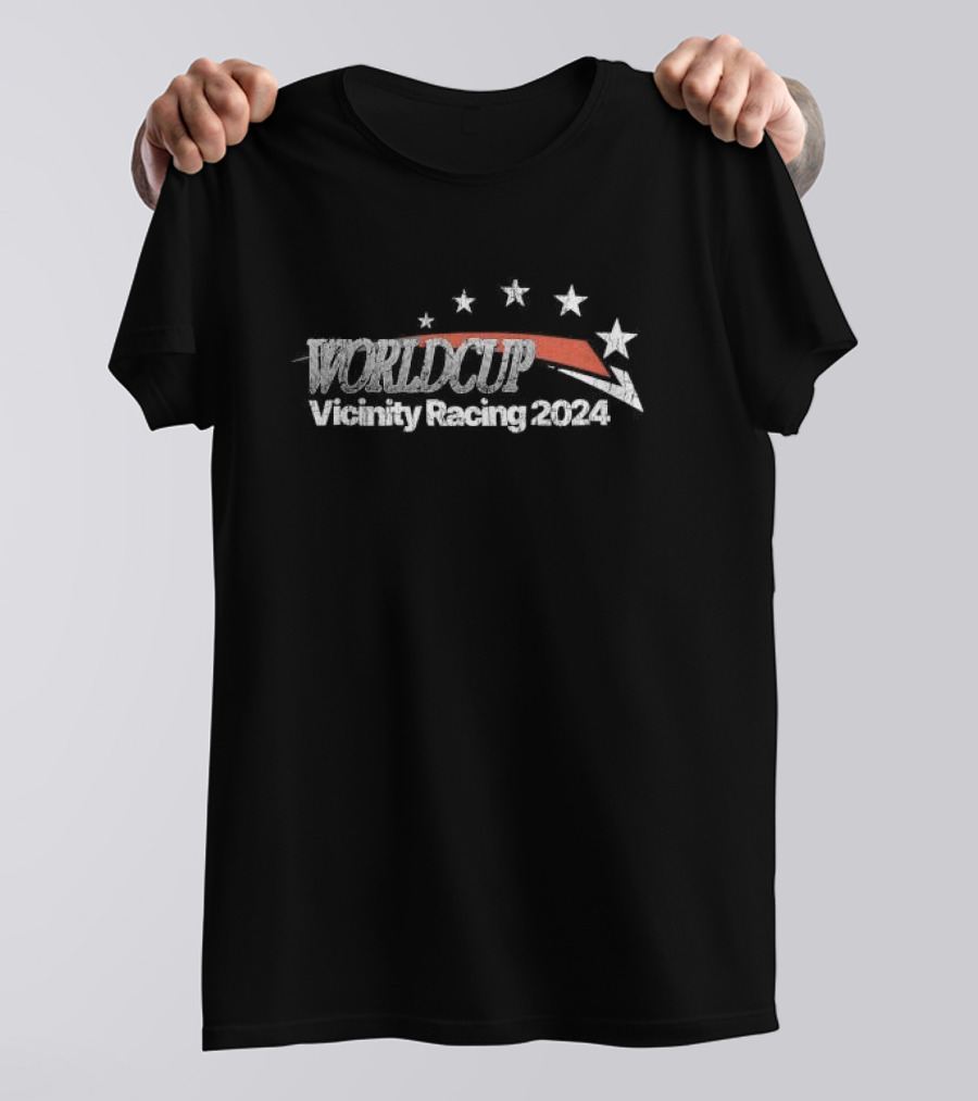 Worldcup Vicinity Racing 2024 Stars And Arrow Emblem T-Shirt