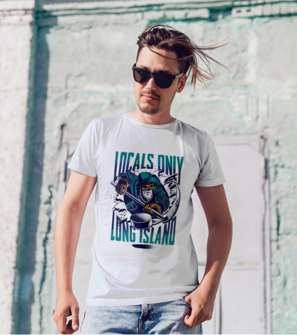 Locals Only Long Island Reaper Hockey Stick Scythe T-Shirt