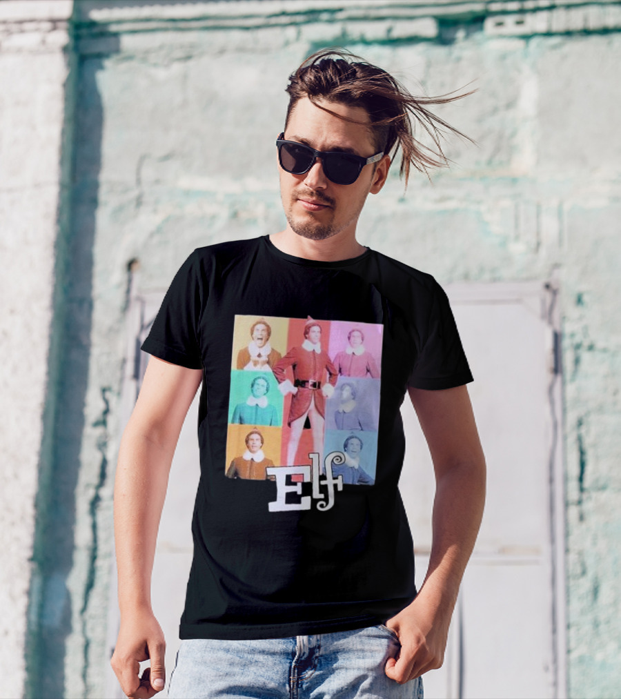 Elf Colorful Pop Art Collage T-Shirt