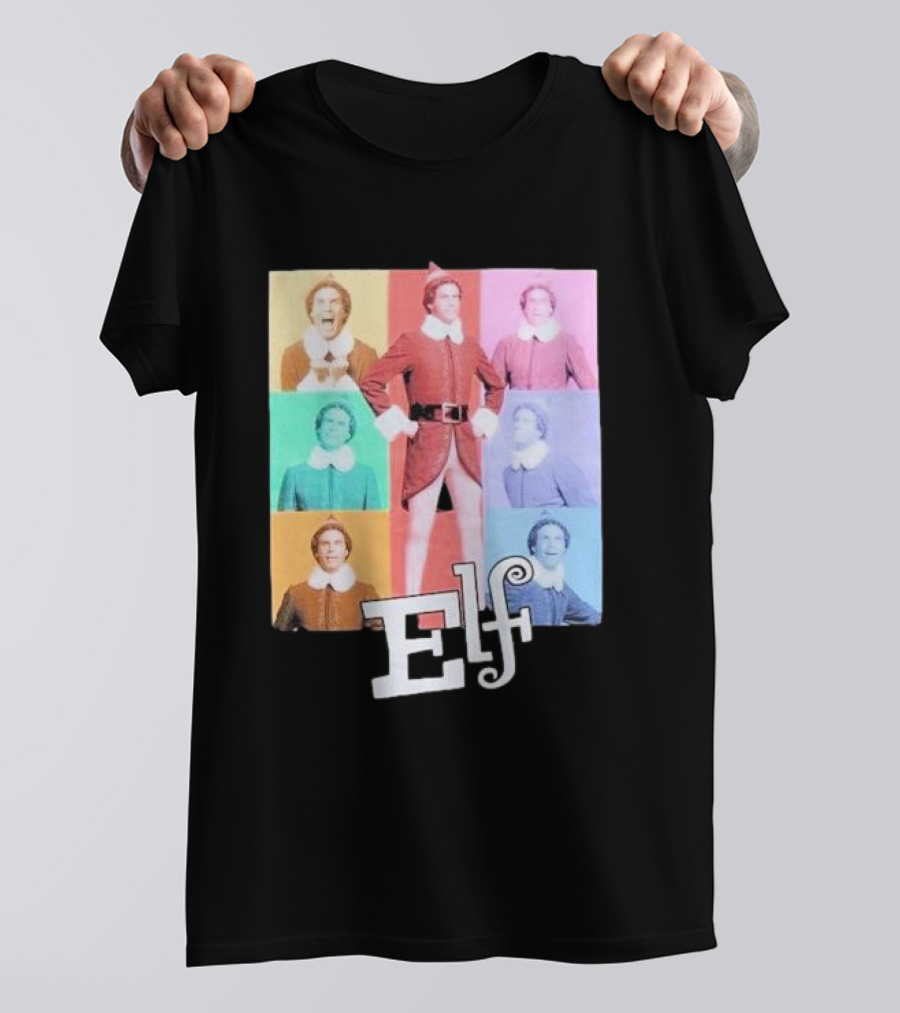 Elf Colorful Pop Art Collage T-Shirt