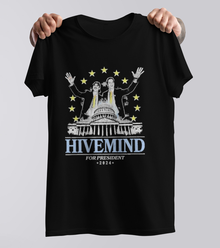 Hivemind 2024 For President Capitol Stars T-Shirt