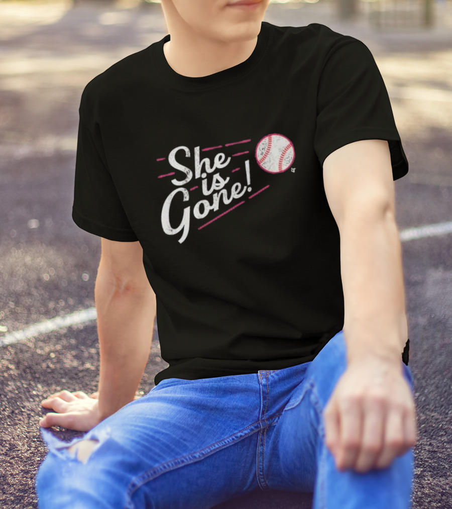 She Is Gone Baseball Los Angeles T-Shirt
