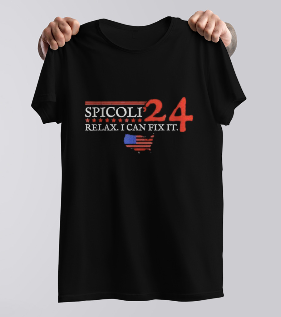 Spicoli 2024 Relax I Can Fix It USA Flag T-Shirt