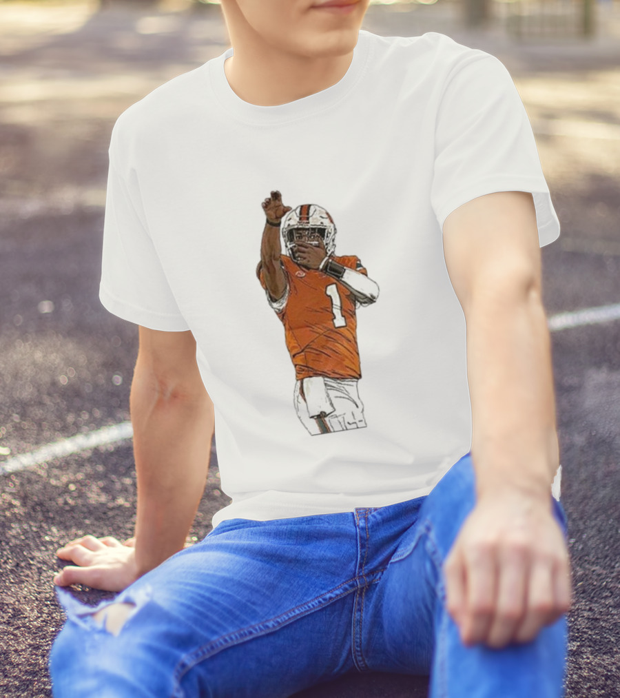 Cameron Ward Washington State Cougars Football Action Pose T-Shirt