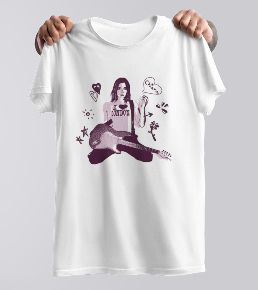 Chiara London Guitar Heart T-Shirt