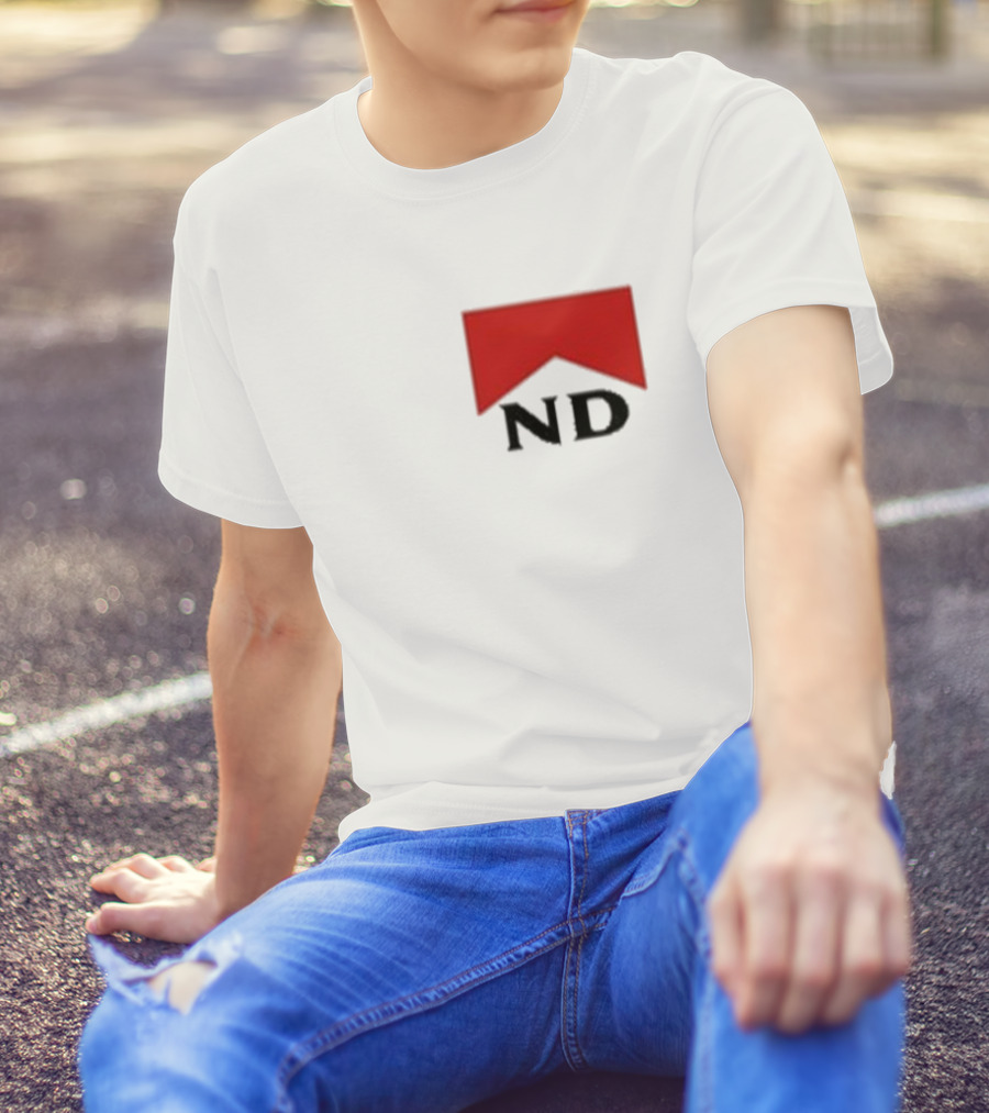 Nicotine Dolls ND Red Marlboro Style Badge T-Shirt