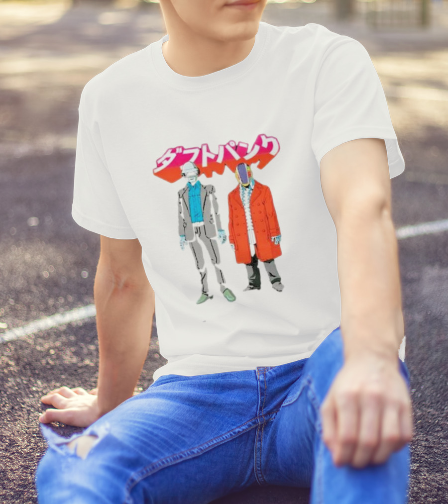 Daft Punk Anime Style Characters T-Shirt