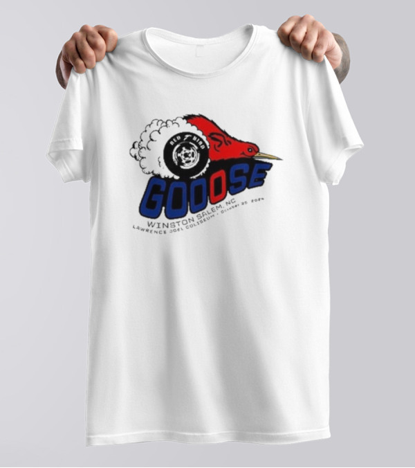 Goose Red Head Winston Salem NC Lawrence Joel Coliseum October 25 T-Shirt