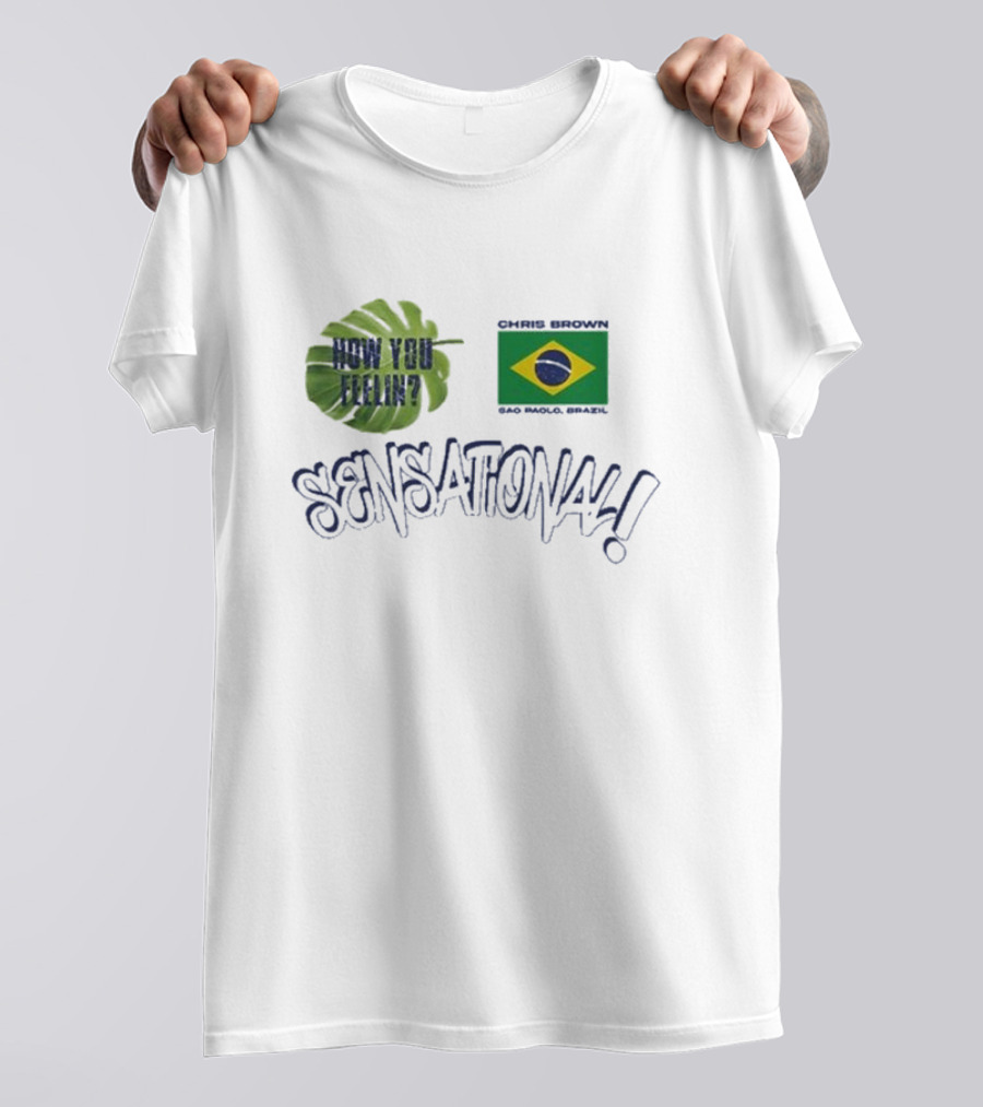 How You Feelin Chris Brown São Paulo Brazil Sensational T-Shirt