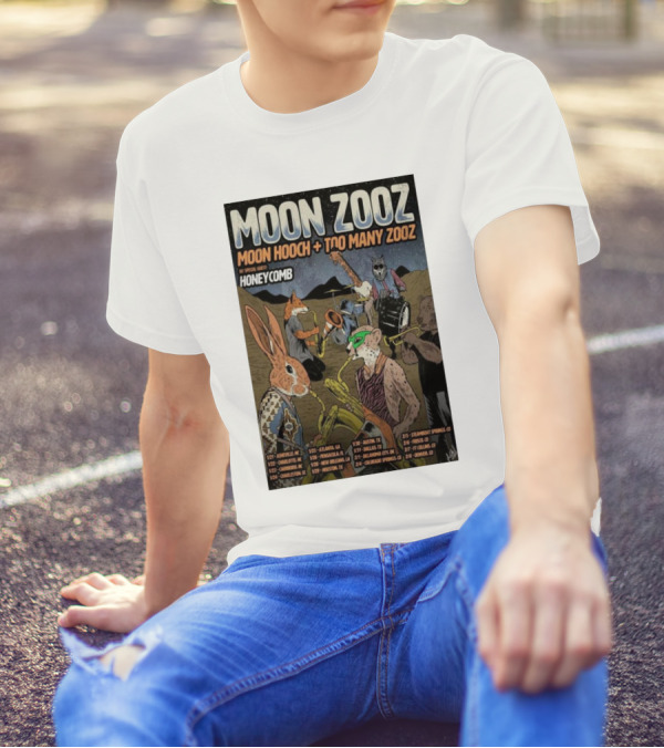 Moon Zooz Moon Hooch Too Many Zooz 2025 Tour With Special Guest Honeycomb T-Shirt