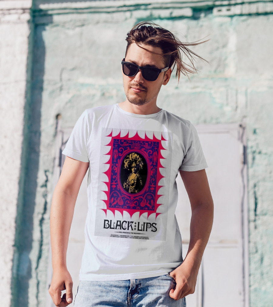Black Lips With Poncho And The Wizards Santa Cruz San Luis Obispo T-Shirt