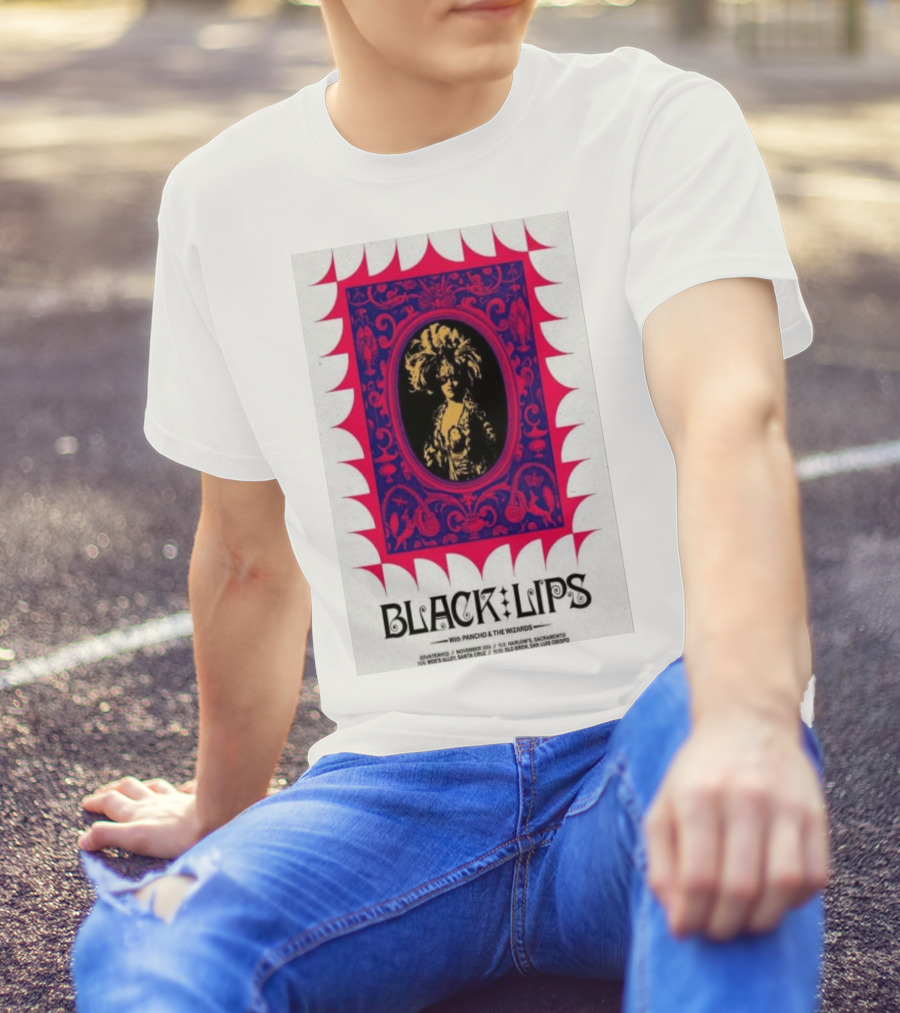 Black Lips With Poncho And The Wizards Santa Cruz San Luis Obispo T-Shirt