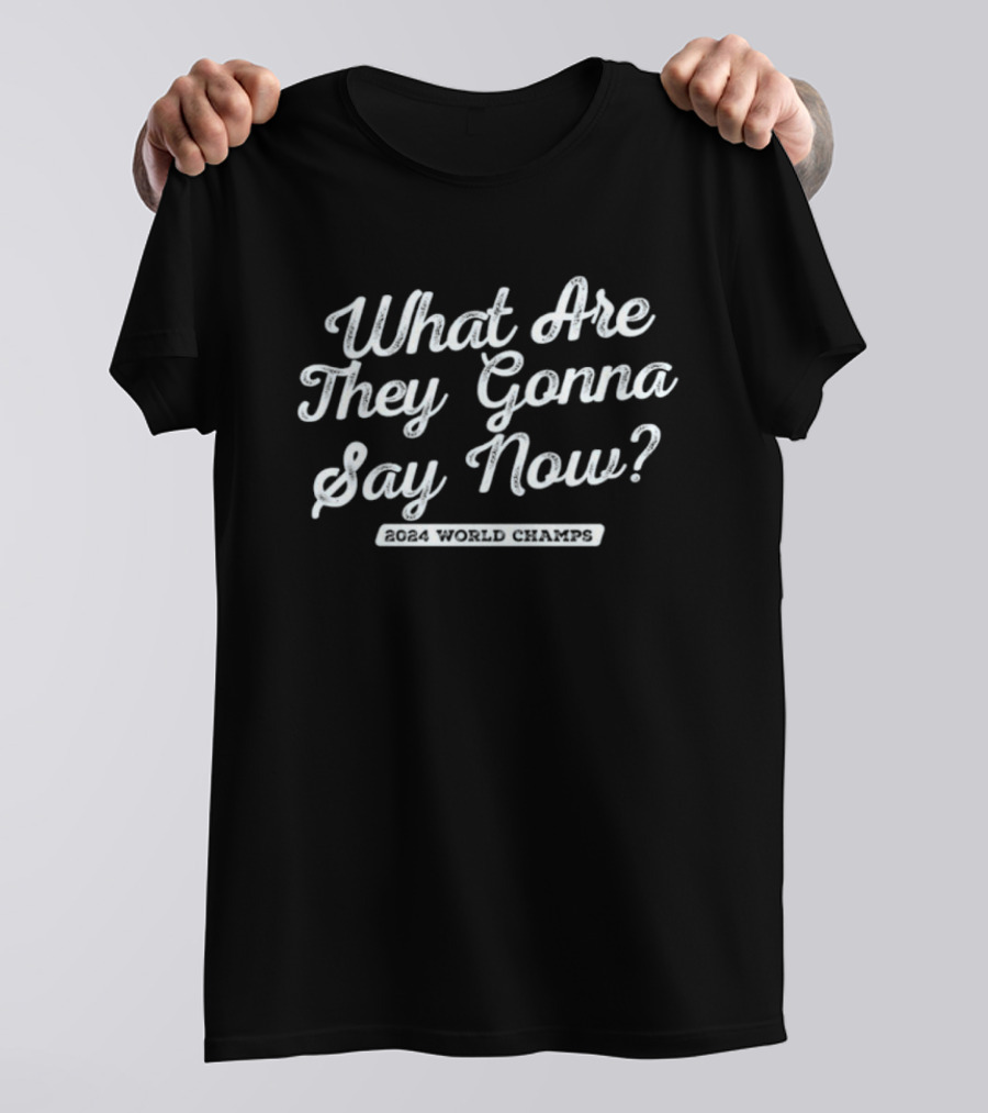 Los Angeles Baseball 2024 World Champs What Are They Gonna Say Now T-Shirt