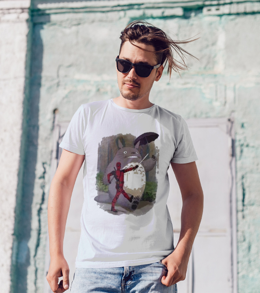 My Neighbor Totoro Deadpool Umbrella Adventure T-Shirt