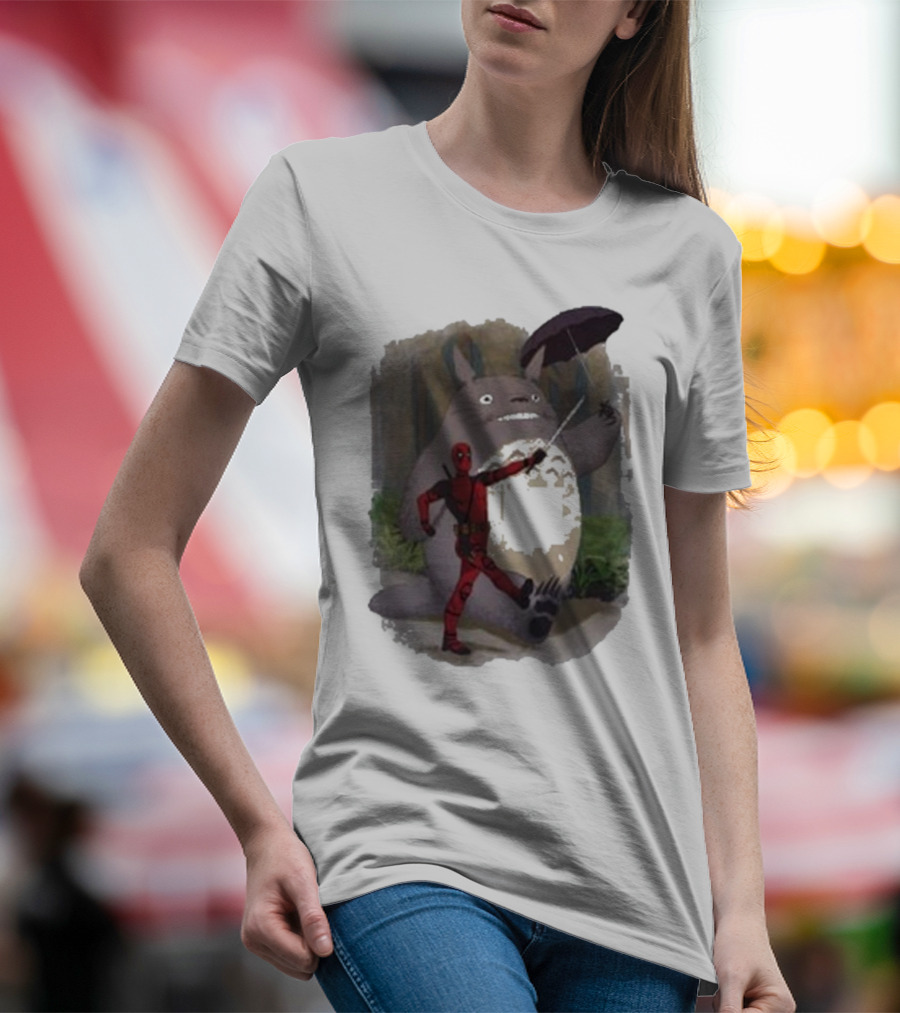 My Neighbor Totoro Deadpool Umbrella Adventure T-Shirt