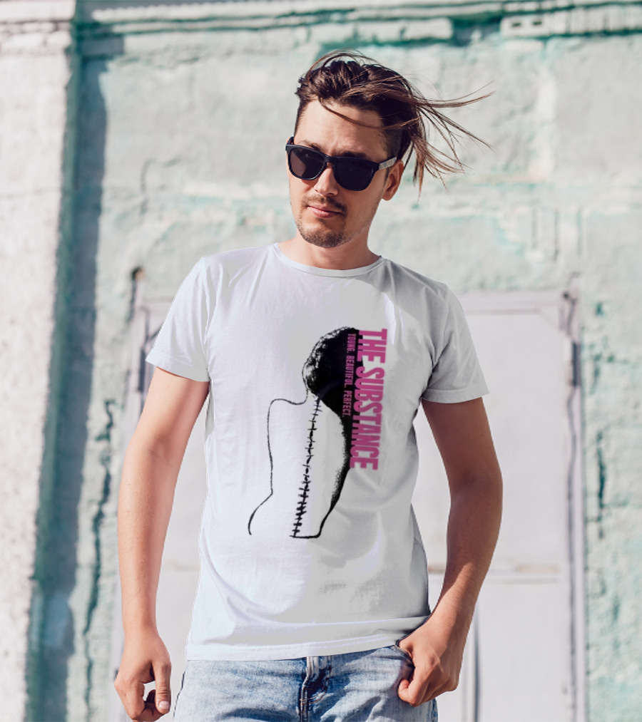 THE SUBSTANCE Young Beautiful Perfect Spine T-Shirt