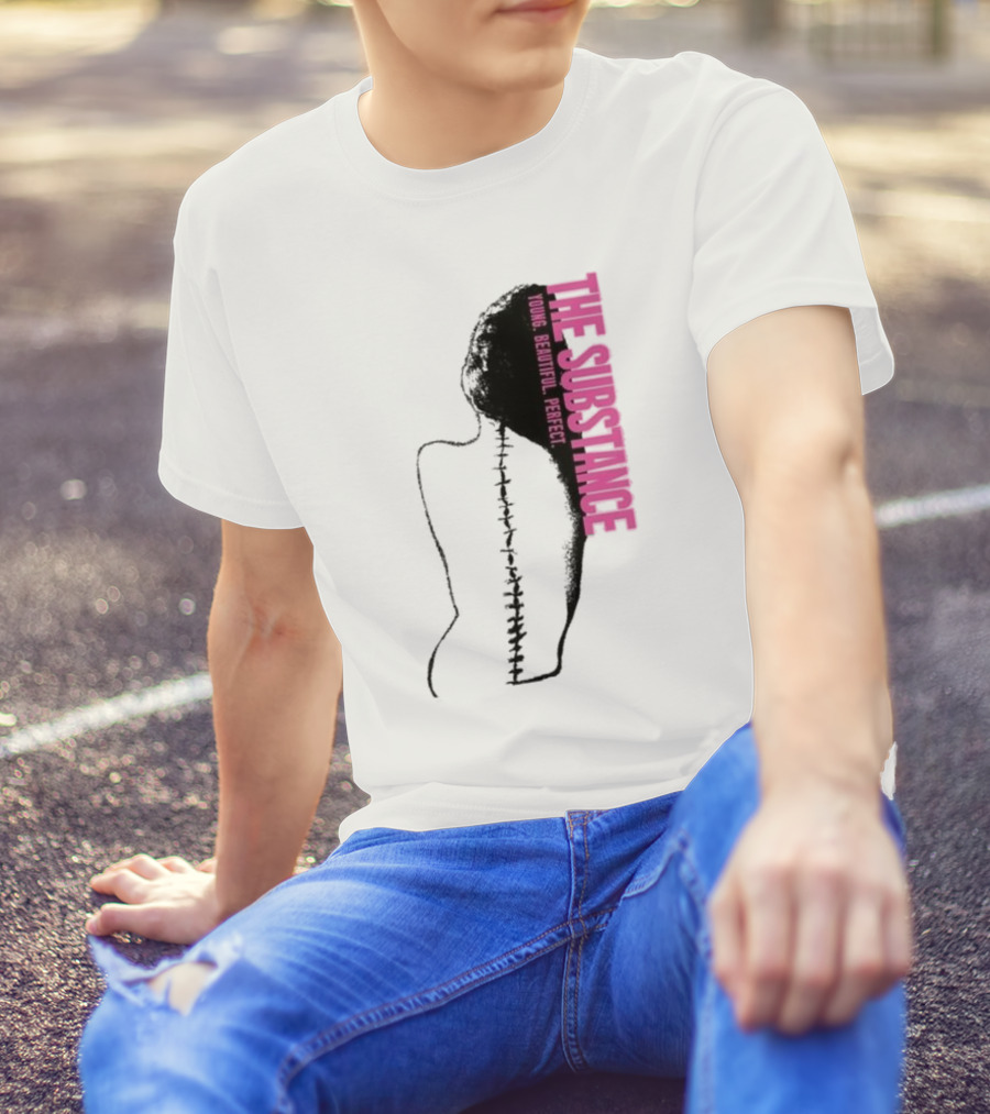 THE SUBSTANCE Young Beautiful Perfect Spine T-Shirt