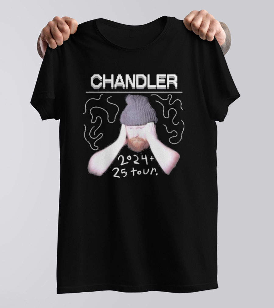 Chandler 2024 And 2025 Tour With Beanie And Artistic Swirls T-Shirt