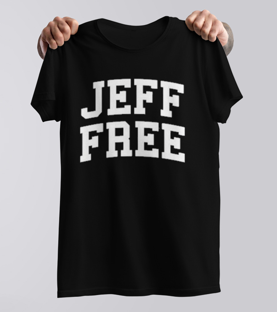 JEFF FREE Bold Arch Text T-Shirt