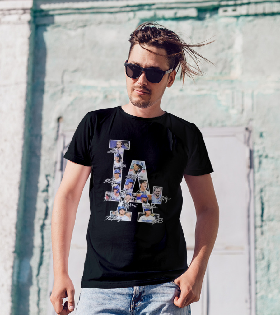 LA Dodgers Signature Collage T-Shirt