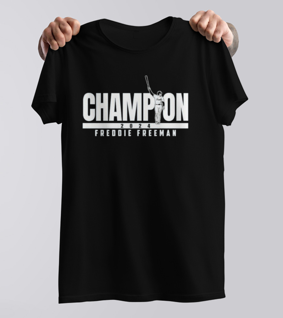 Freddie Freeman 2024 Champion Iconic Baseball Image T-Shirt