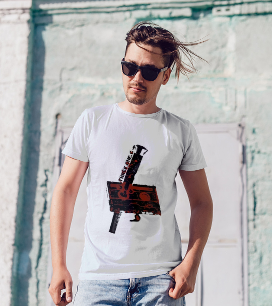 Three One G Records Sound Style Violence Cassette Gun Combination T-Shirt
