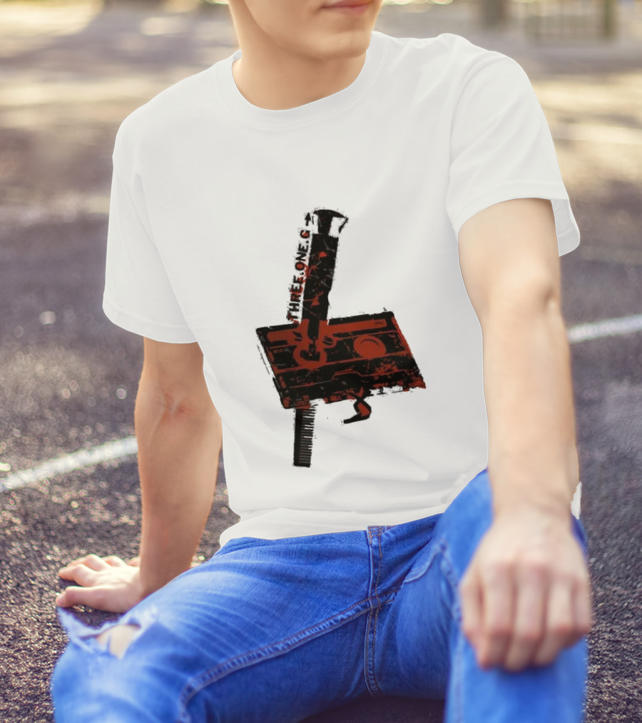 Three One G Records Sound Style Violence Cassette Gun Combination T-Shirt