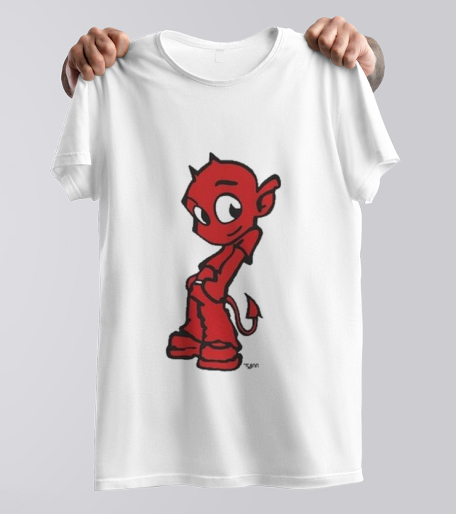 Toro Y Moi Tym Devil Red Cartoon Character T-Shirt