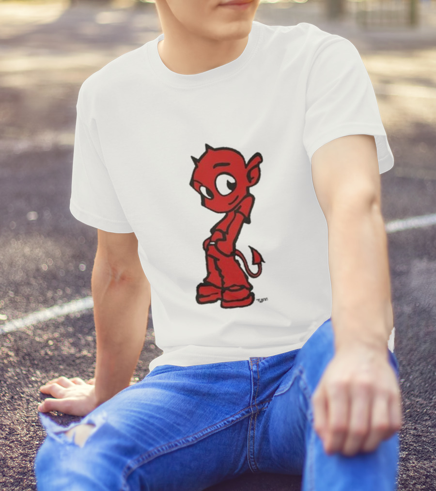Toro Y Moi Tym Devil Red Cartoon Character T-Shirt