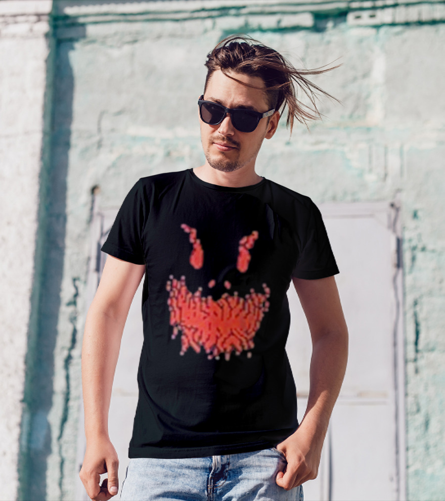 Scary Face Pixelated Joker T-Shirt