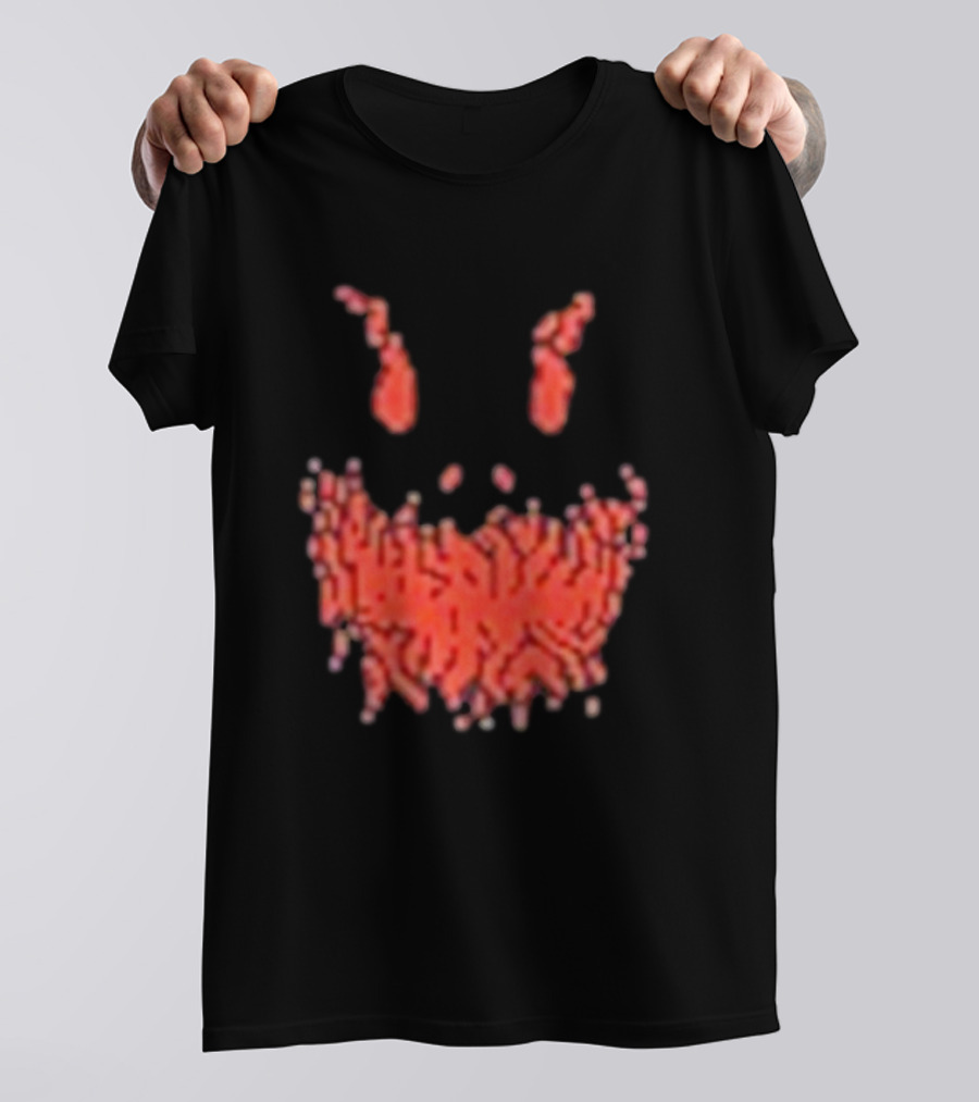 Scary Face Pixelated Joker T-Shirt