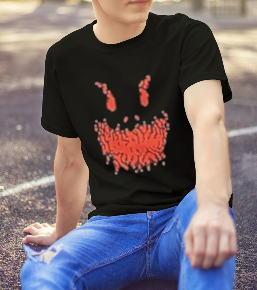 Scary Face Pixelated Joker T-Shirt